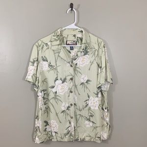 Havana Jack’s Cafe Floral Print Hawaiian Shirt 1X